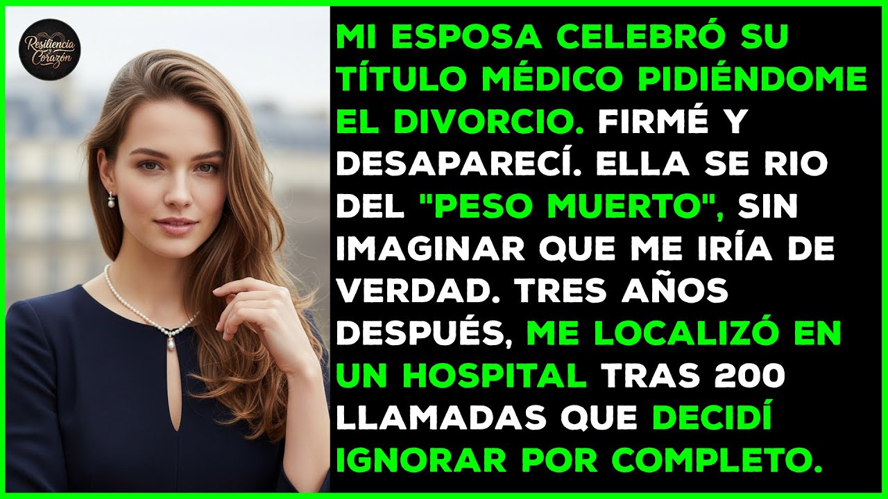 Mi esposa se hizo doctora y celebró pidiendo el divorcio ese día. Tres años después...