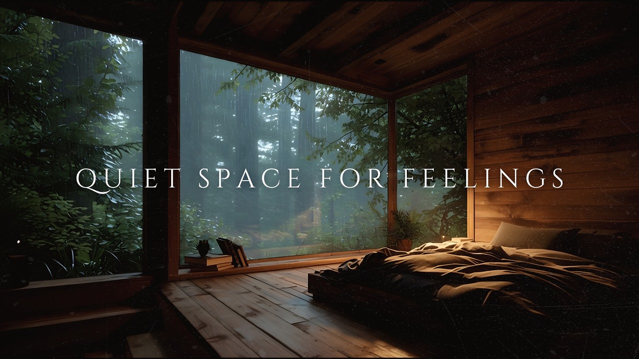A Quiet Place for Your Feelings | Rain + Brown Noise for Rest