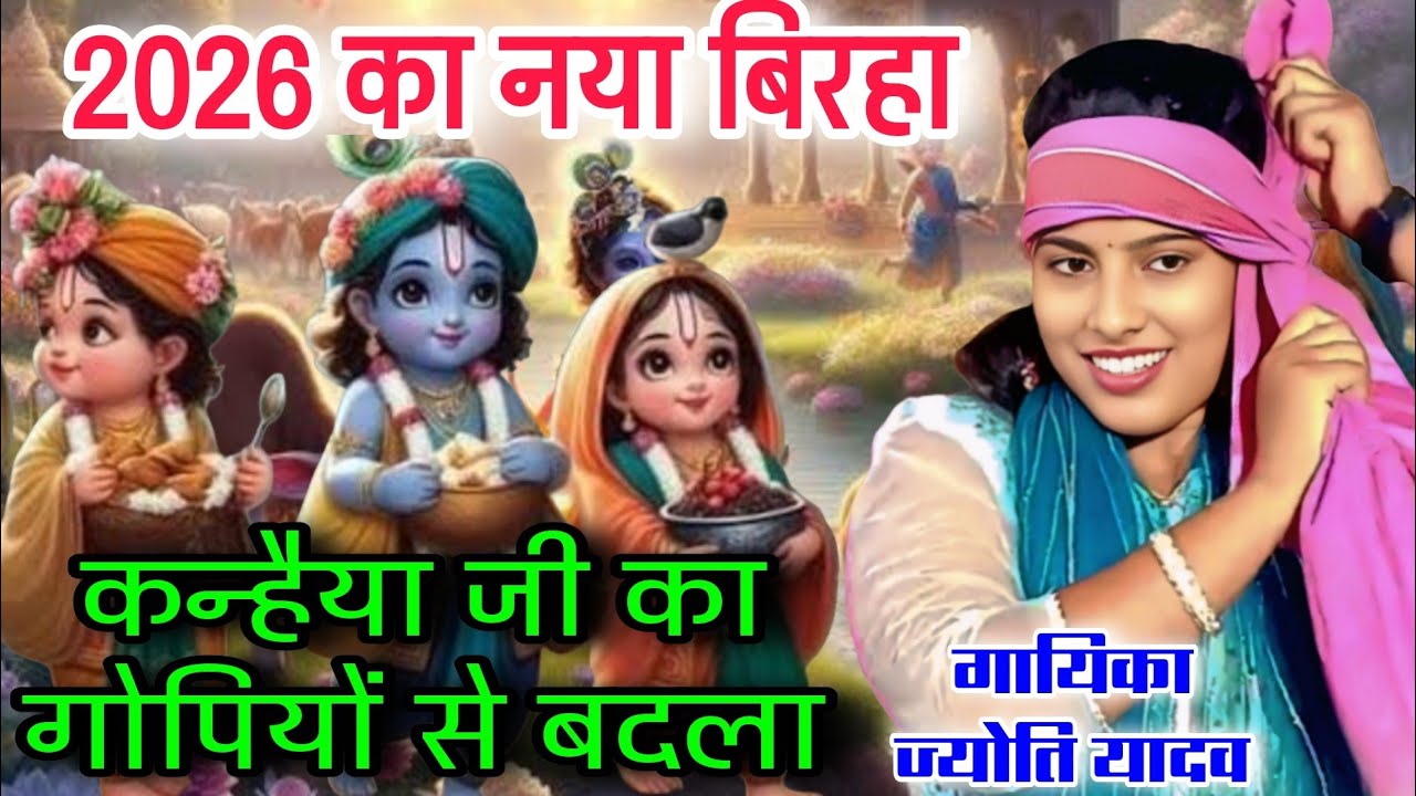 #video नटखट कन्हैया जी ने गोपियों से लिया बदला | 2026 का नया बिरहा स्वर- ज्योति यादव #Bhojpuri_Birha