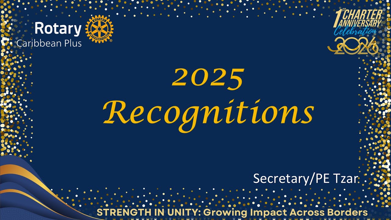 Recognition of members in Commemoration of First Charter Anniversary