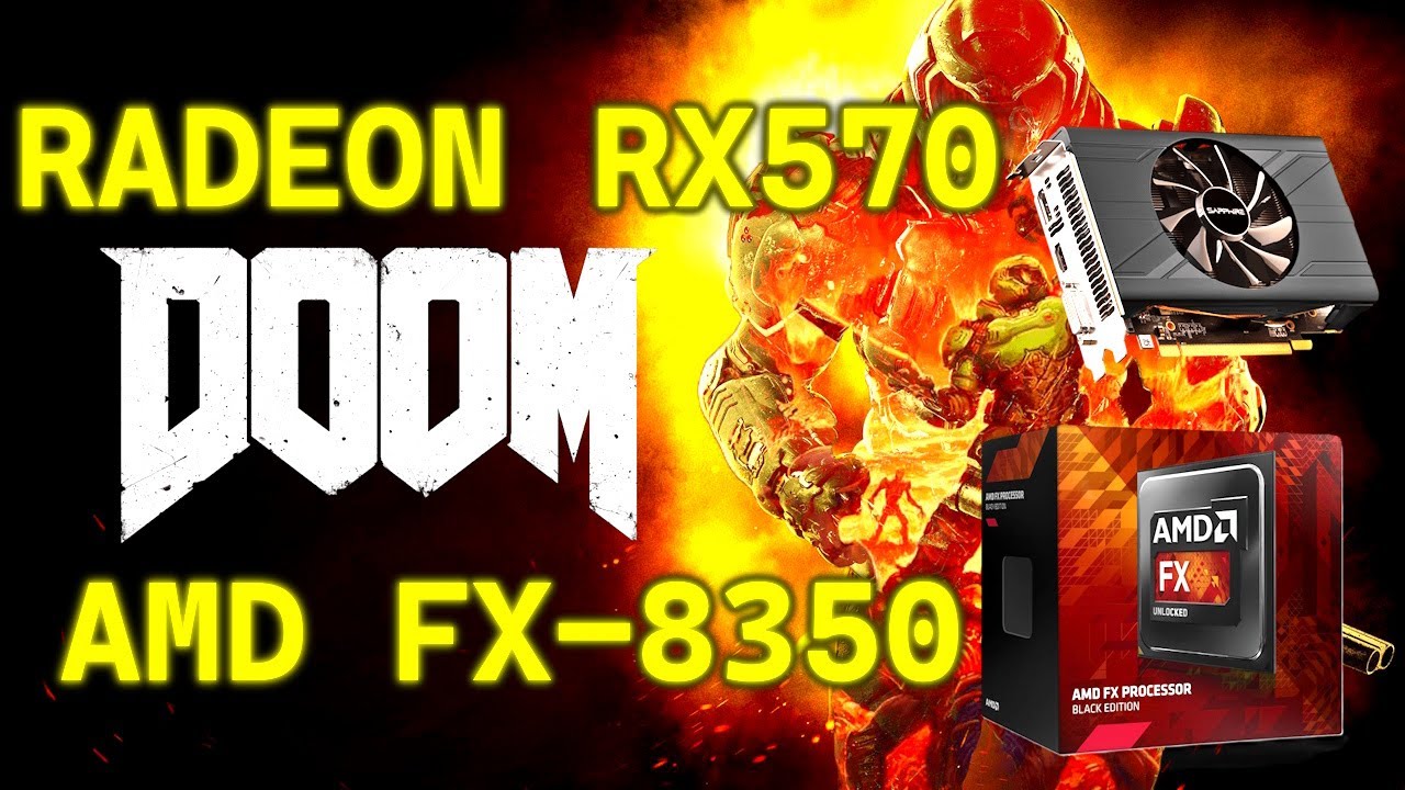 DOOM test 2025 - AMD FX-8350/Radeon RX570 ITX