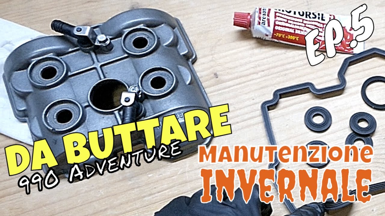 [KTM 990 Adventure] Manutenzione Invernale: Coperchio Valvole da Buttare (EP5)