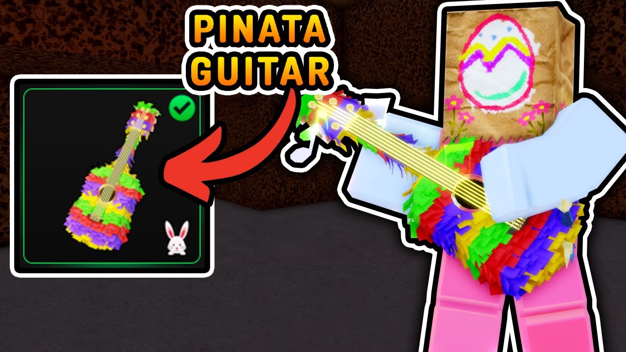 SHOWCASING The PINATA GUITAR In Roblox FLAG WARS!