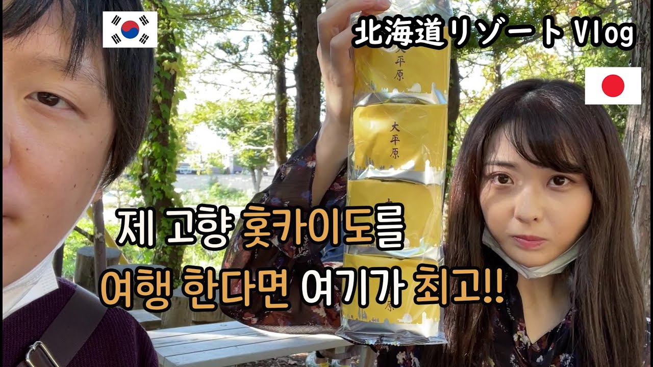 홋카이도 리조트 Vlog / 대자연을 느낄 수 있는 운해 테라스, 목장에 갔다 왔습니다 [한일부부/국제커플]