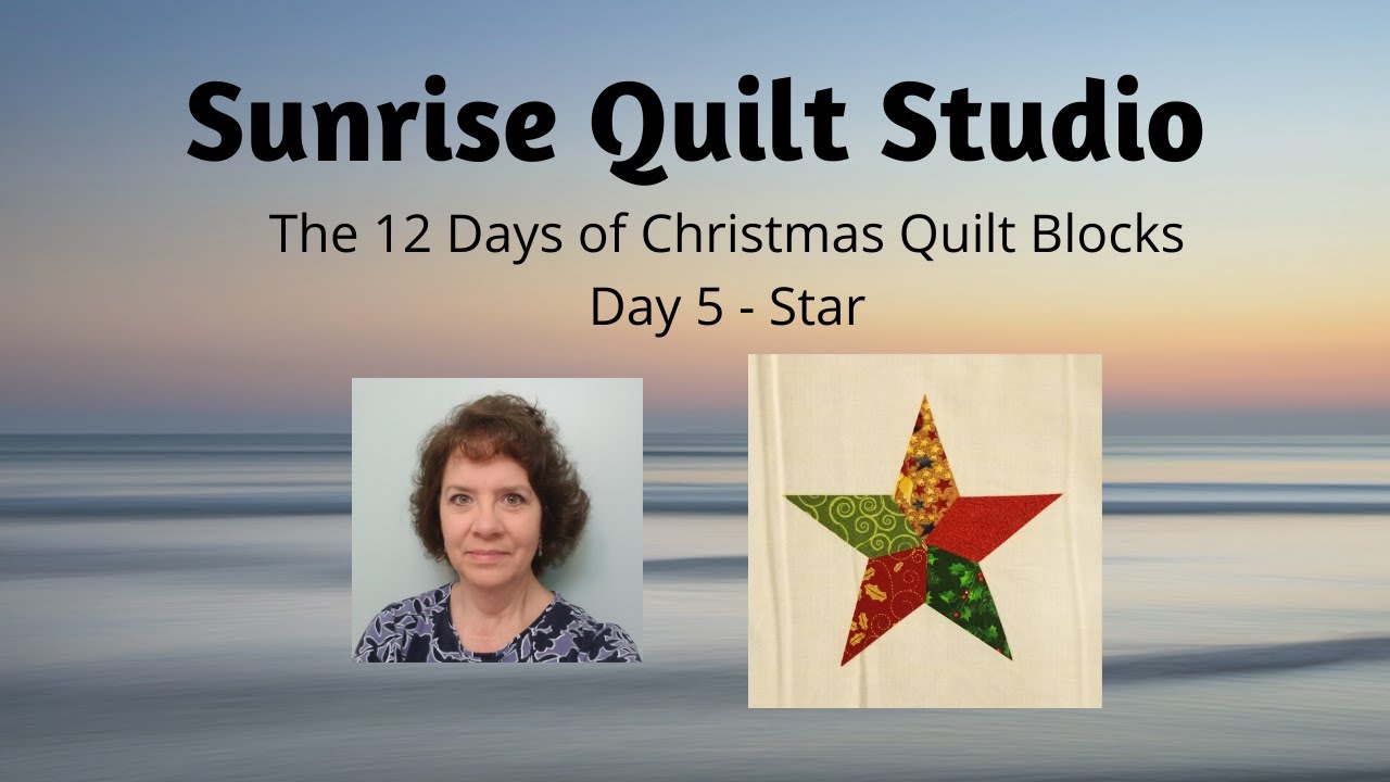 Star - The 12 Days of Christmas Quilt Blocks - Day 5