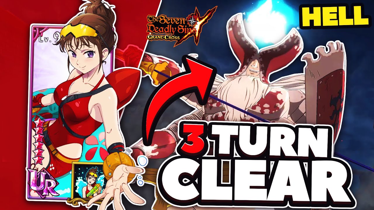 HOW TO CLEAR *HELL* ORIGINAL DEMON RAID IN 3 TURNS! GLOBAL GUIDE! | Seven Deadly Sins: Grand Cross