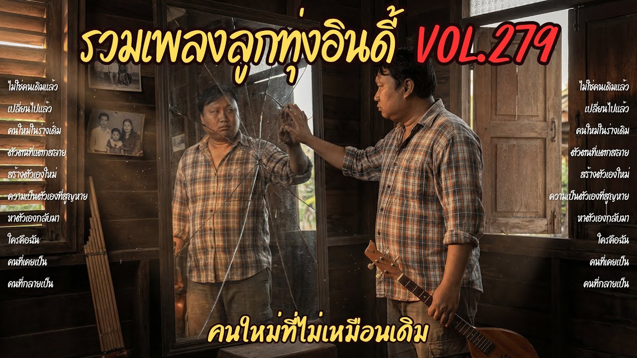รวมเพลงลูกทุ่งอินดี้ Vol.279 🪞 คนใหม่ที่ไม่เหมือนเดิม | 10 เพลงตัวตนเปลี่ยน ไม่รู้จักตัวเอง (2026)