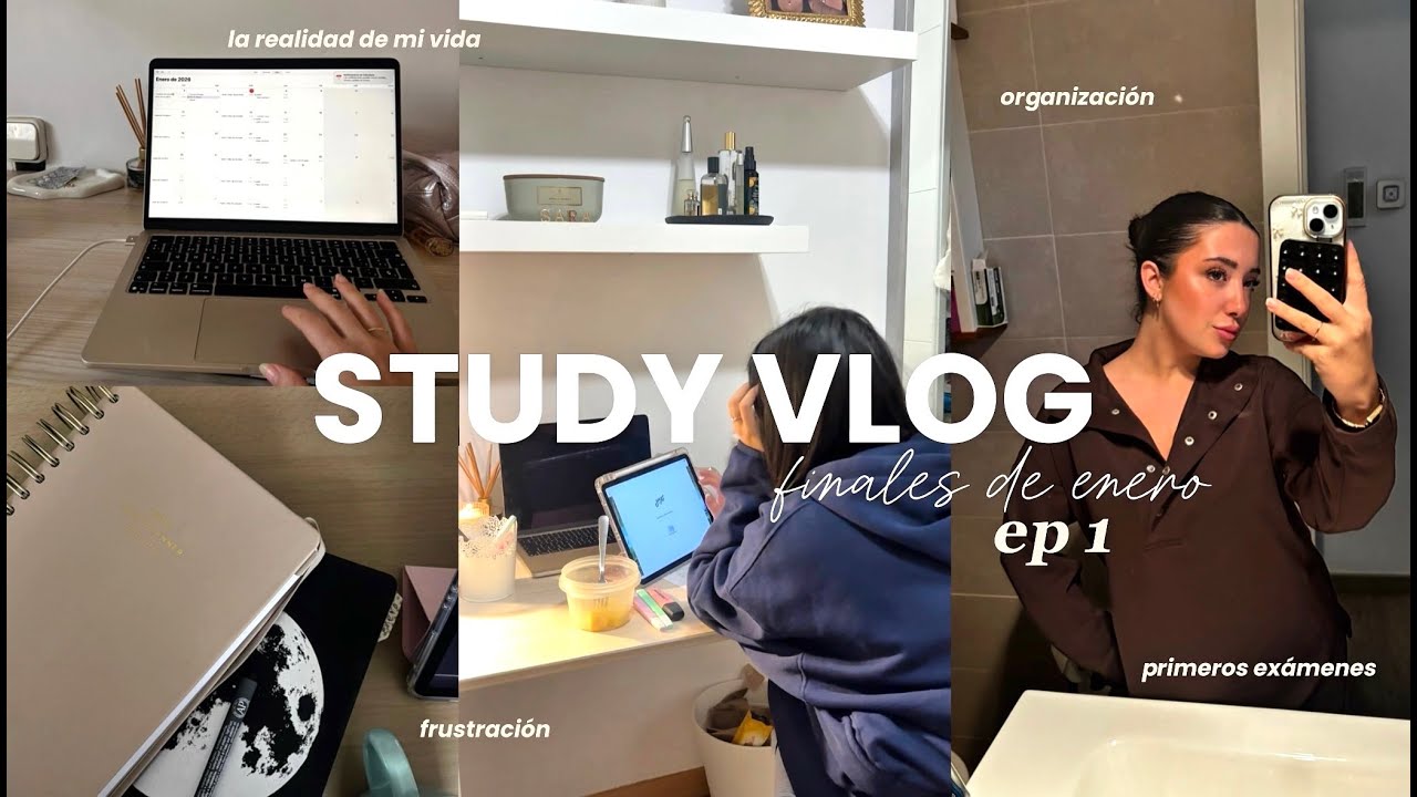 study vlog ep.1 | examines finales de enero, mi realidad, primeros exámenes, organización📖🕯️