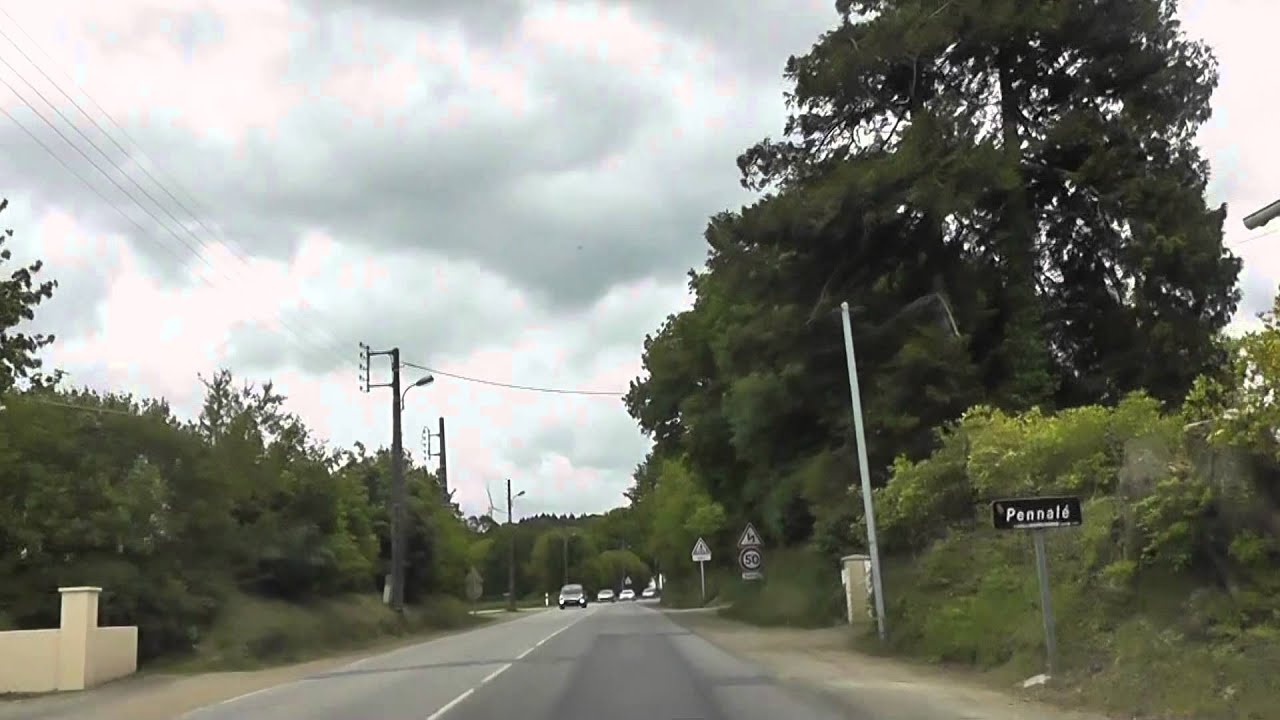 Driving On The D107 & D7 From Plonévez Porzay To Châteaulin, Brittany, France 27th May 2013