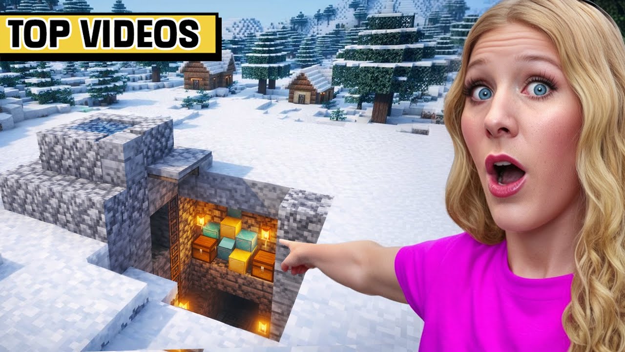 Exploring Every Secret Minecraft Houses in 24 Hours! | Brianna
