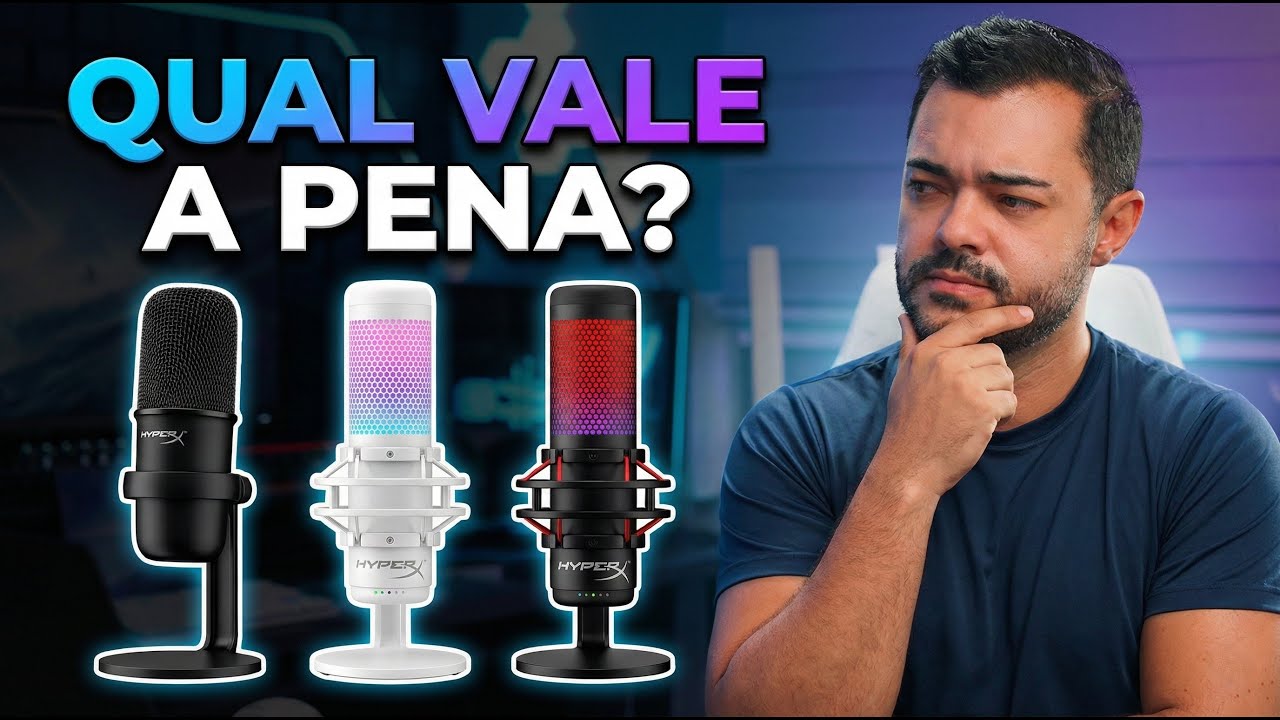 Testei TODOS os microfones HyperX: qual realmente vale a pena?