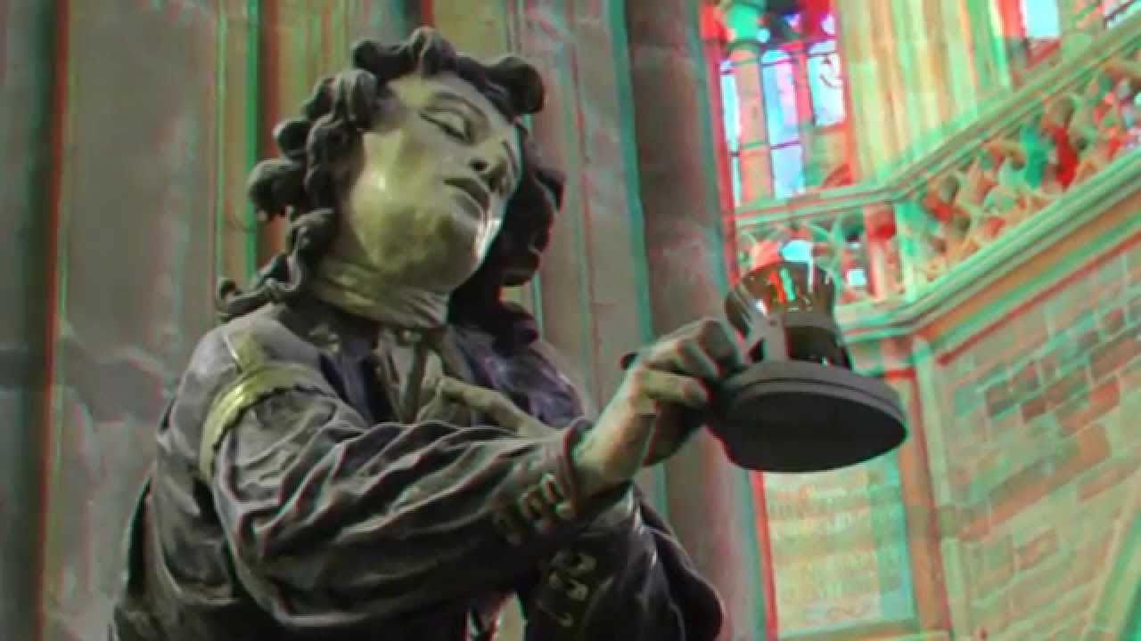 St.Vitus Cathedral in Prague 3D anaglyph Full HD 1080p