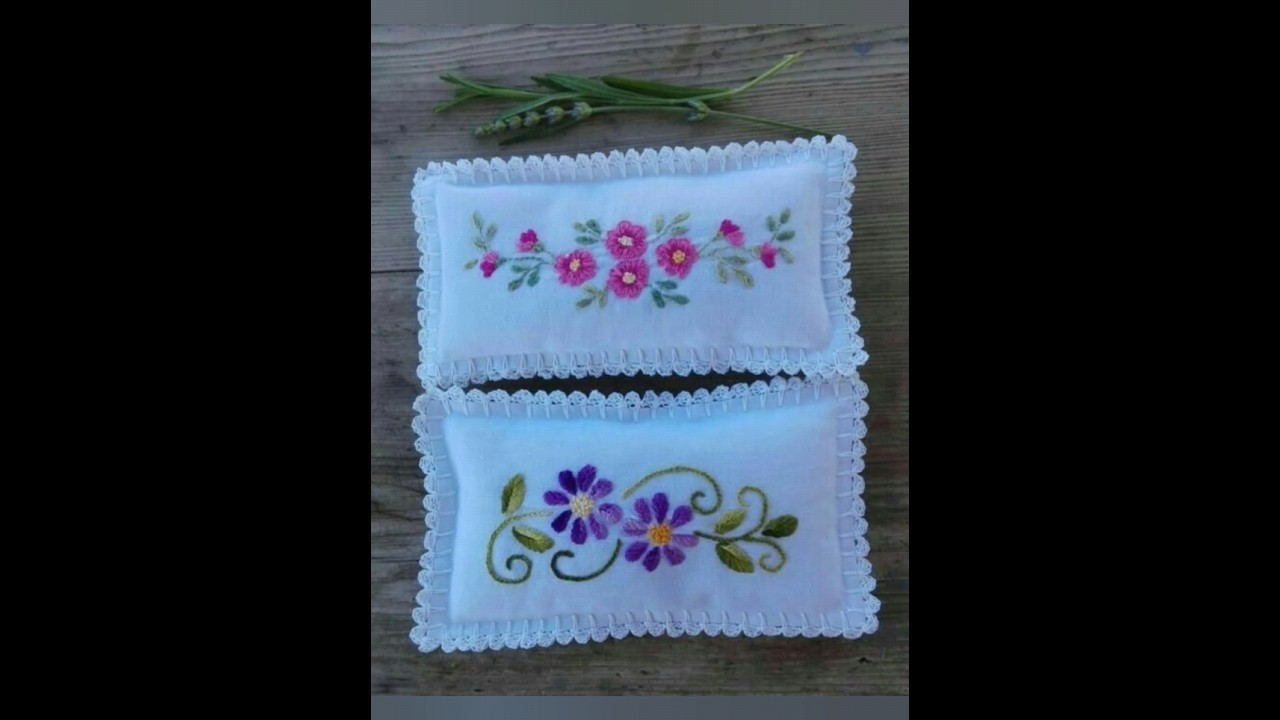 New Hand Embroidery Design #pillow#bed sheet#design#fashion#stitching#shorts