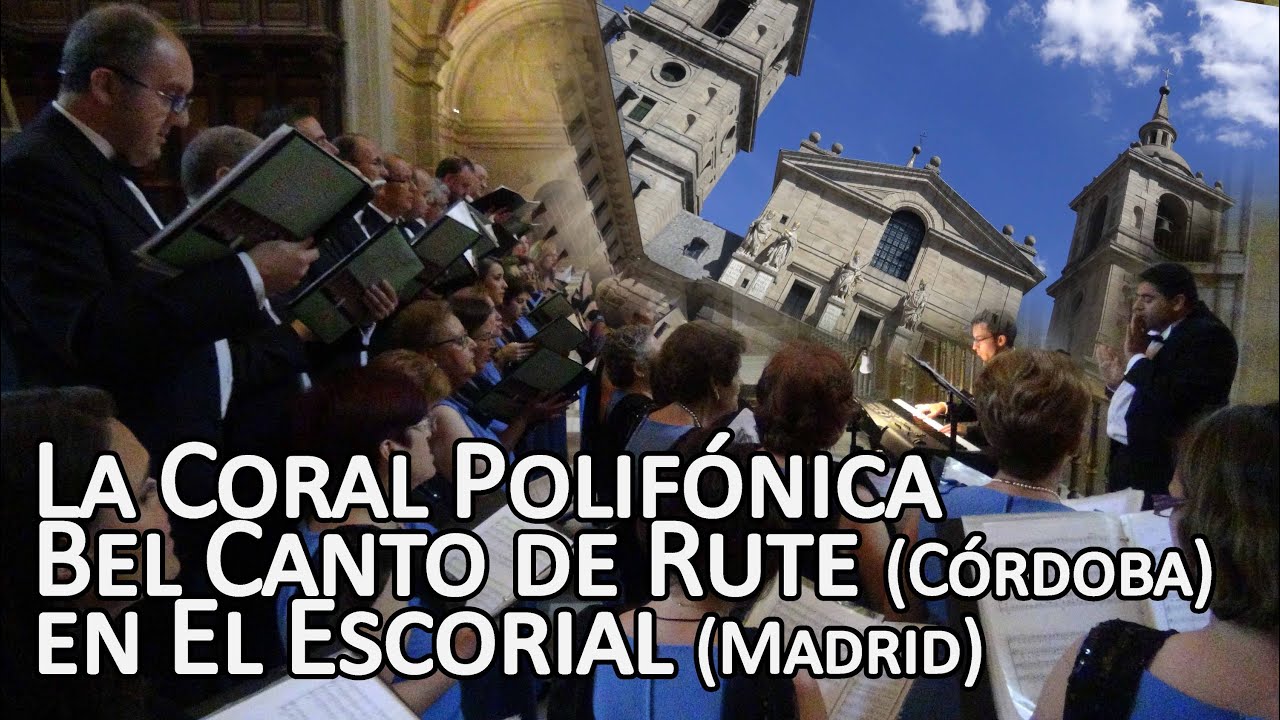 La coral Bel Canto de Rute en El Escorial. Madrid, 2015.