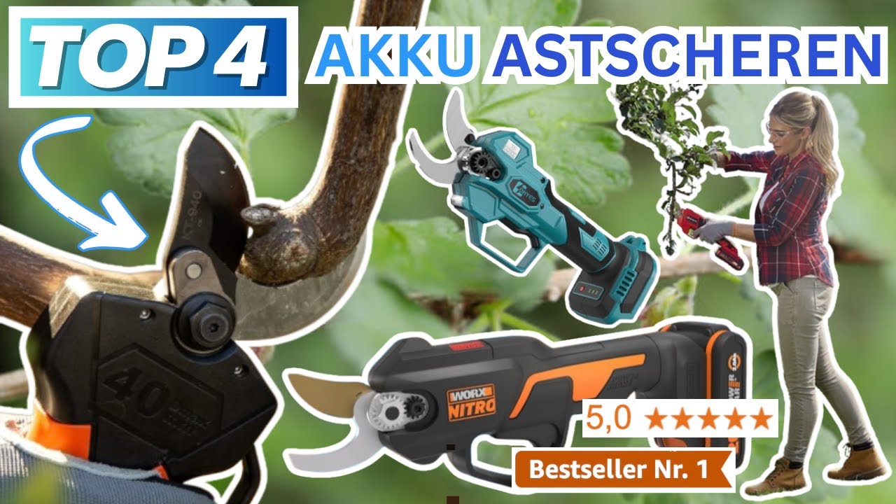 Beste AKKU ASTSCHEREN (Testsieger 2026) | Top 4 Akku Gartenscheren Vergleich