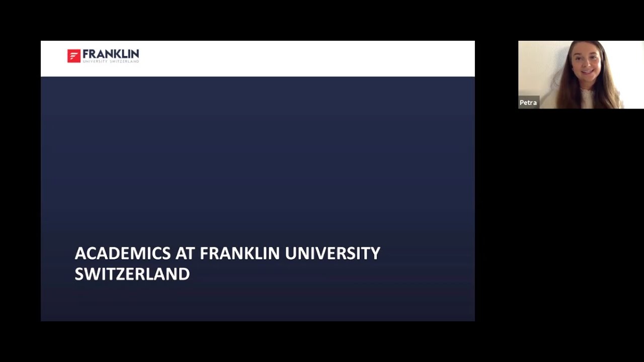 Academics at Franklin University Switzerland