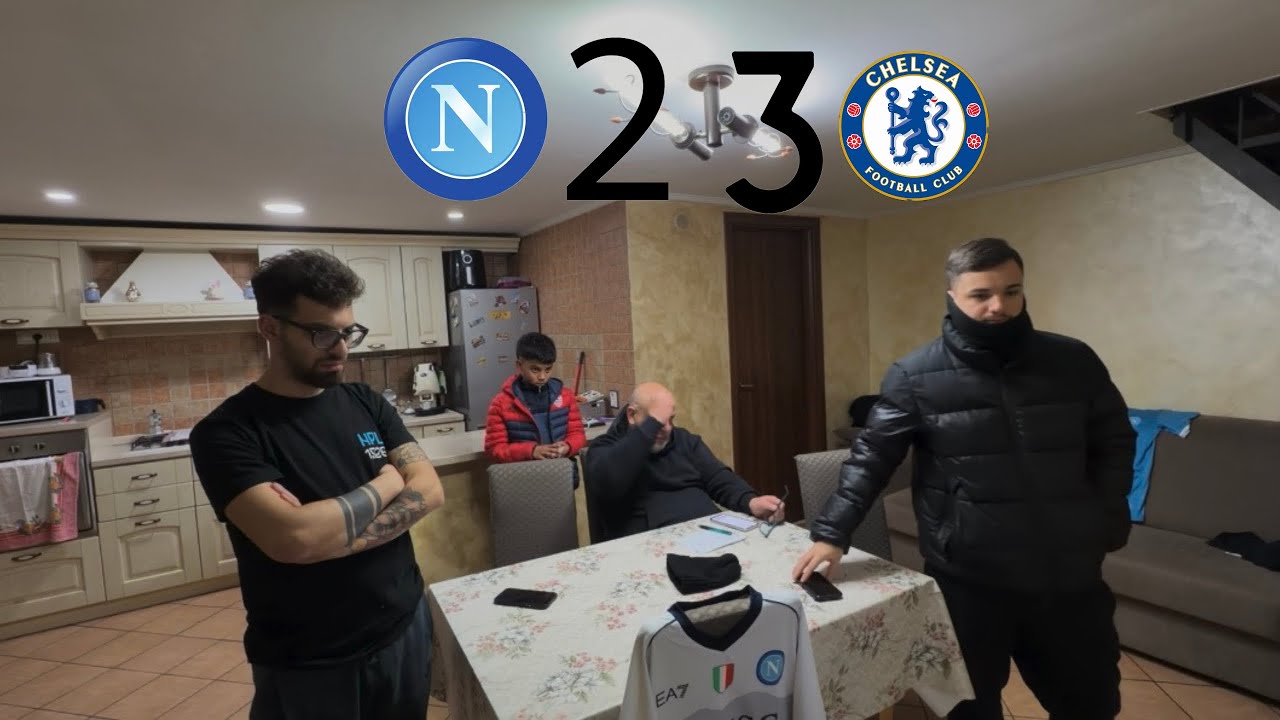 NAPOLI CHELSEA 2-3 ELIMINATI💙😭LIVE REACTION NAPOLETANI 💙💪🏼#forzanapolisempre #championsleague 