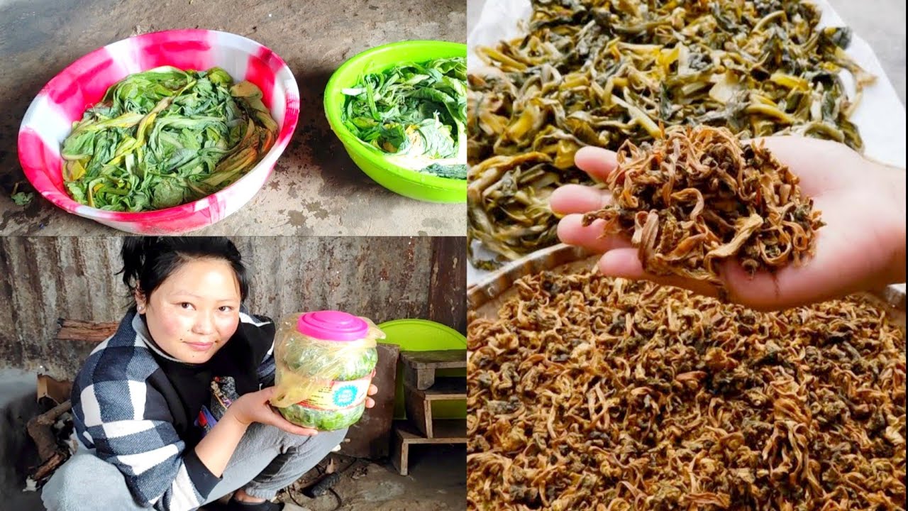 Making Gundruk//Organic Gundruk