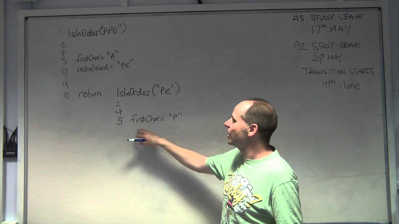 dry run of recursion question