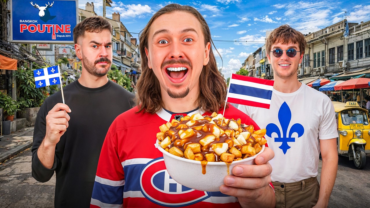 Des Québécois découvrent la poutine en Thaïlande