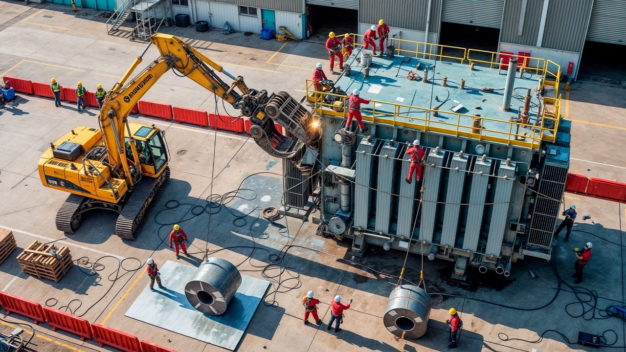 Comment sont Détruits les Vieux Transformateurs Toxiques ? (Danger PCB & Démantèlement Industriel)