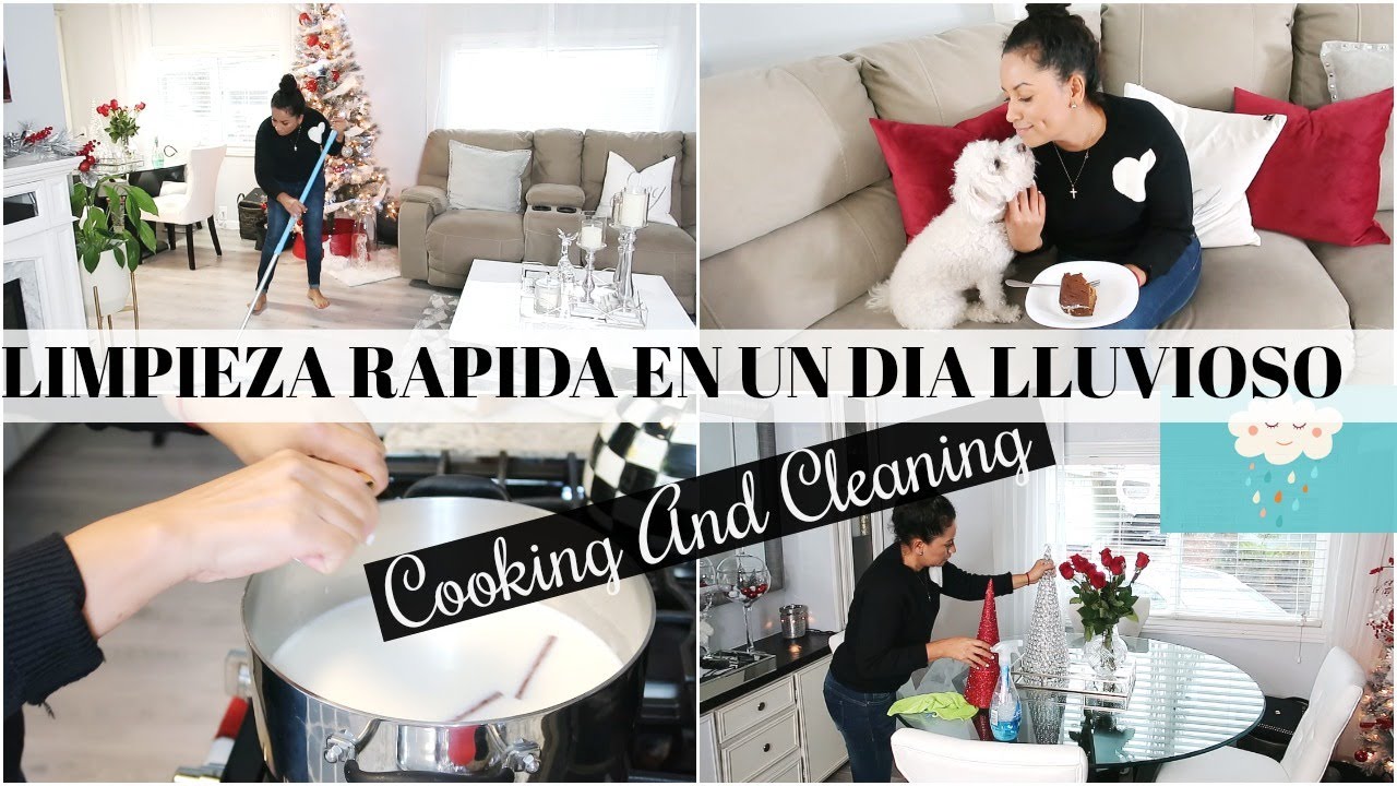 LIMPIEZA RAPIDA EN UN DIA LLUVIOSO- COOK AND CLEAN WITH ME-Silviaentuvida