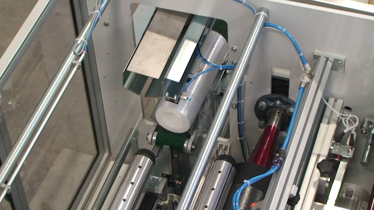 Coreless Pre-stretched Film Rewinder ST005 - Work Cycle