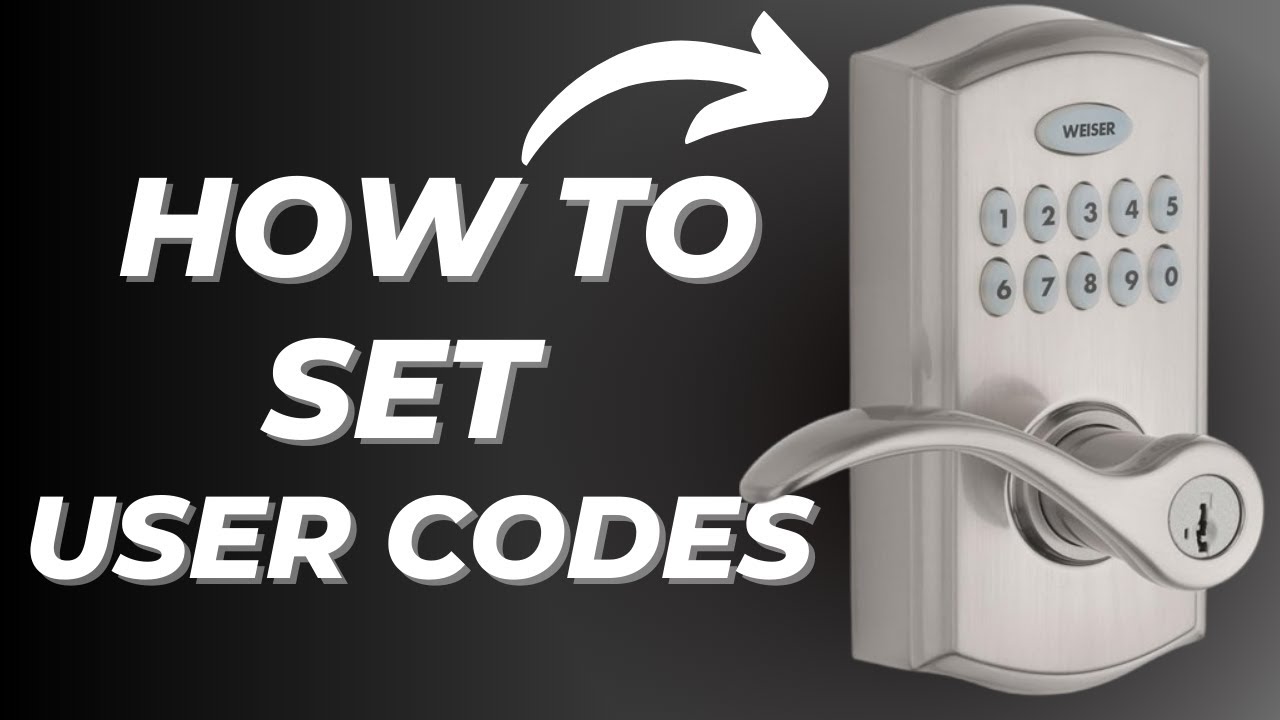 How to Set User Codes on Weiser SmartCode 10 Electronic Lever Lock