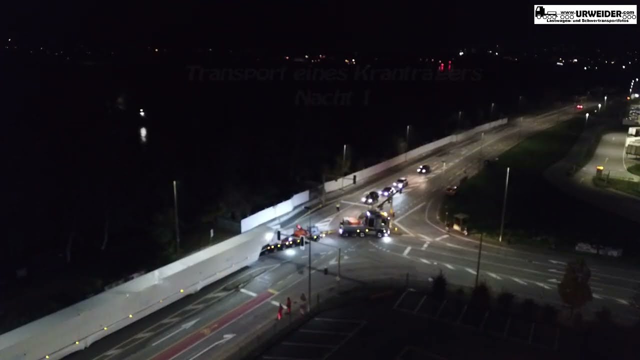 Kranträgertransport Nacht 1