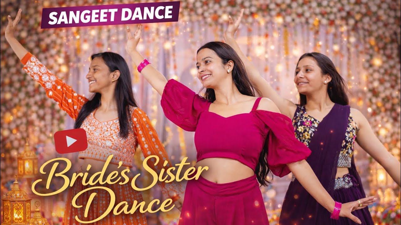 Beautiful Sangeet Dance Performance by the Bride and her Sister - Indian Wedding