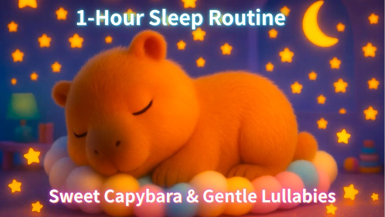Capybara Sleeping on Clouds 🌙 | Relaxing Sleep Music / M&uacute;sica para Dormir con Capibara en las Nubes