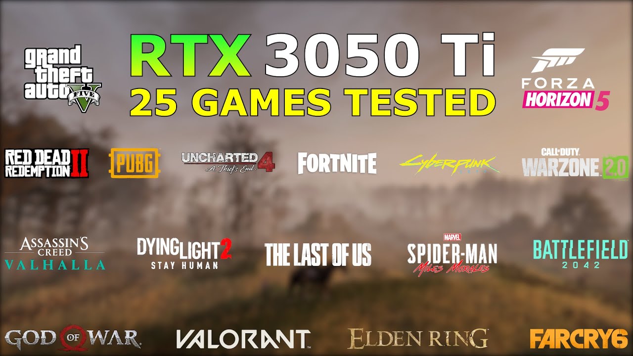 RTX 3050 Ti Laptop Gaming Test - 25 Games Tested in 2023 - Enough for 1080P?