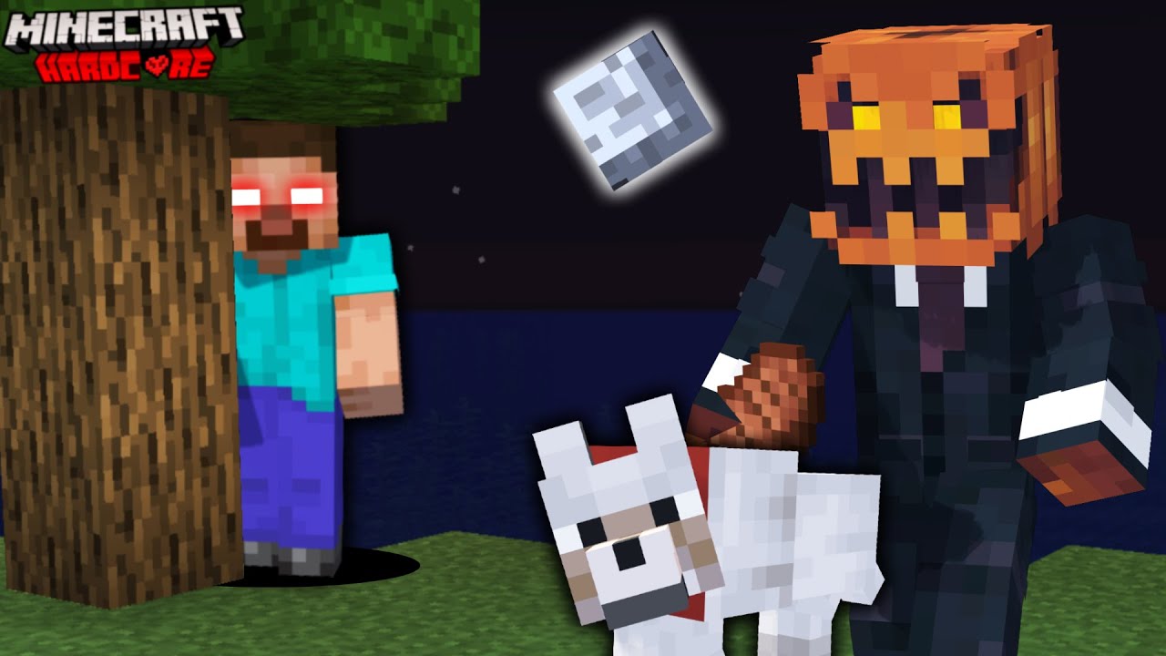 I added HEROBRINE to my Hardcore Minecraft World