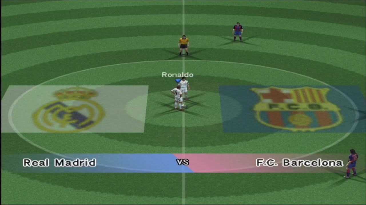 Winning Eleven 8 PS2 Real Madrid vs Barcelona 