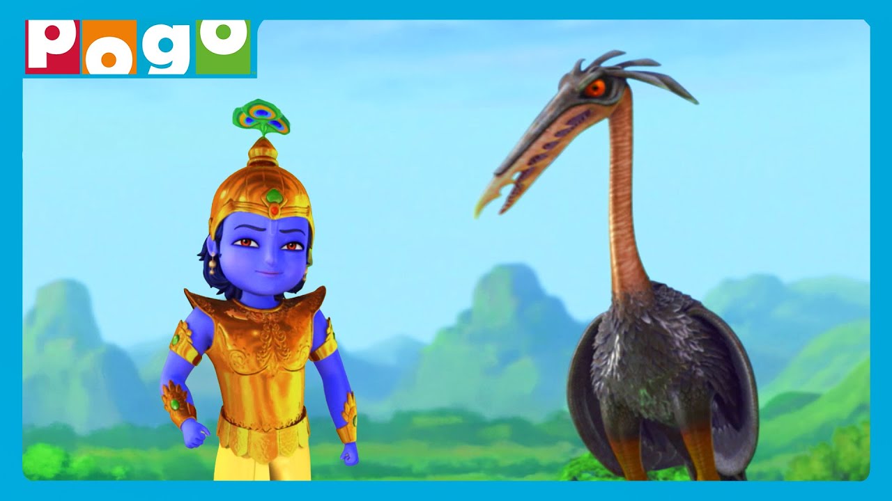 Little Krishna 🪈| Bakasura’s Big Attack!😆| Hindi Cartoon | Kids Stories | @PogoChannel
