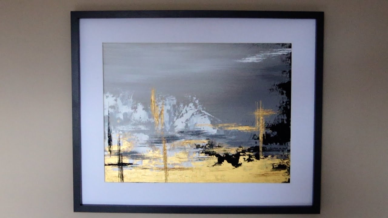 ABSTRACT PAINTING TECHNIQUE/ VERY EASY ACRYLIC PAINTING/ STEP BY STEP FOR BEGINNERS / PALETTE KNIFE