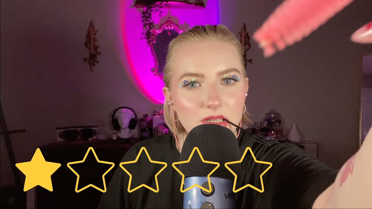 ASMR |  WORST REVIEWED BROW TECH 🥴 | SPOOLIE NIBBLING|  PLUCKING | PERSONAL ATTENTION