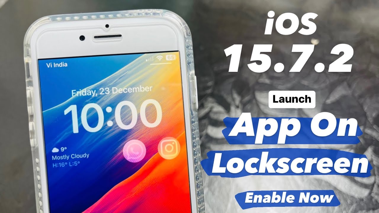 iOS 15.7.2 New Hidden Feature - Launch iPhone Apps from Lockscreen