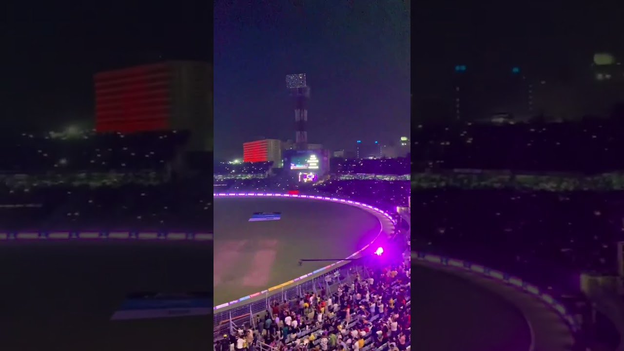 Eden Garden cricket stadium night view 🔥 RCB VS KKR TATA IPL 2023 