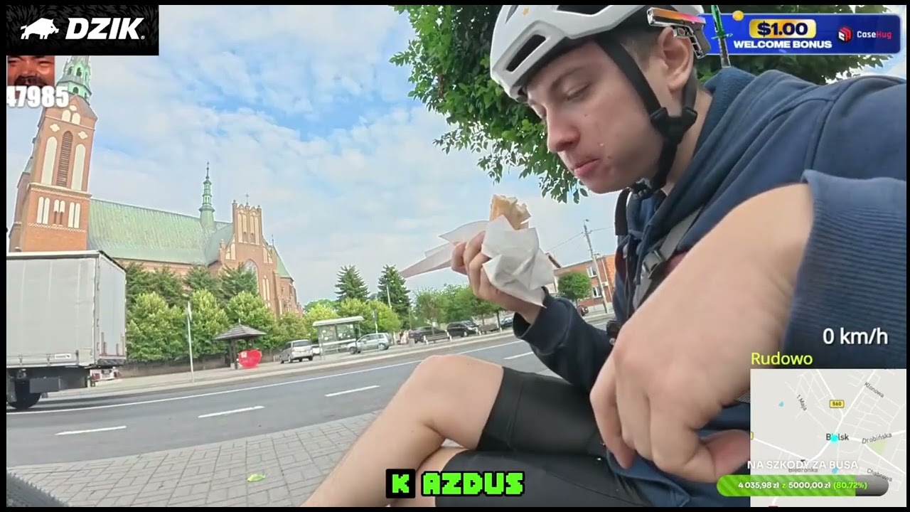 Azdus i trip rowerowy do Random Bruce. szamka na caly dzien.