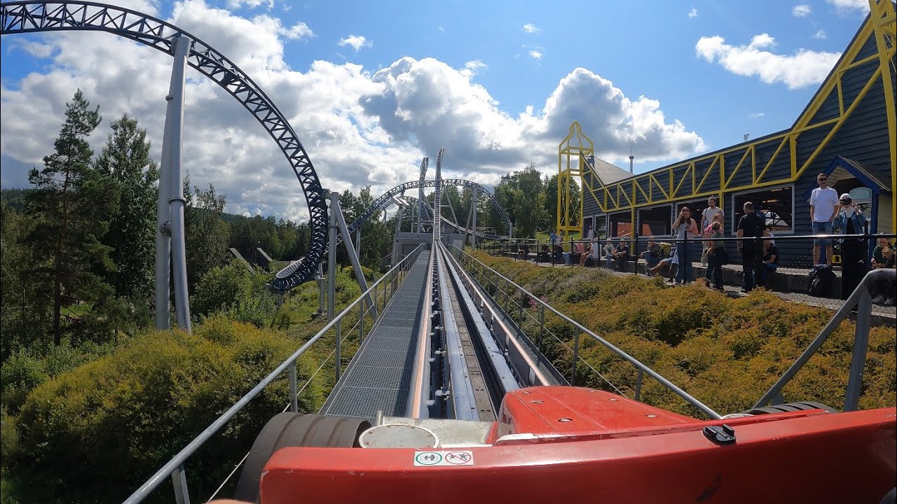 Speed Monster LAUNCH Roller Coaster 4K POV! | TusenFryd Norway [No Copyright]