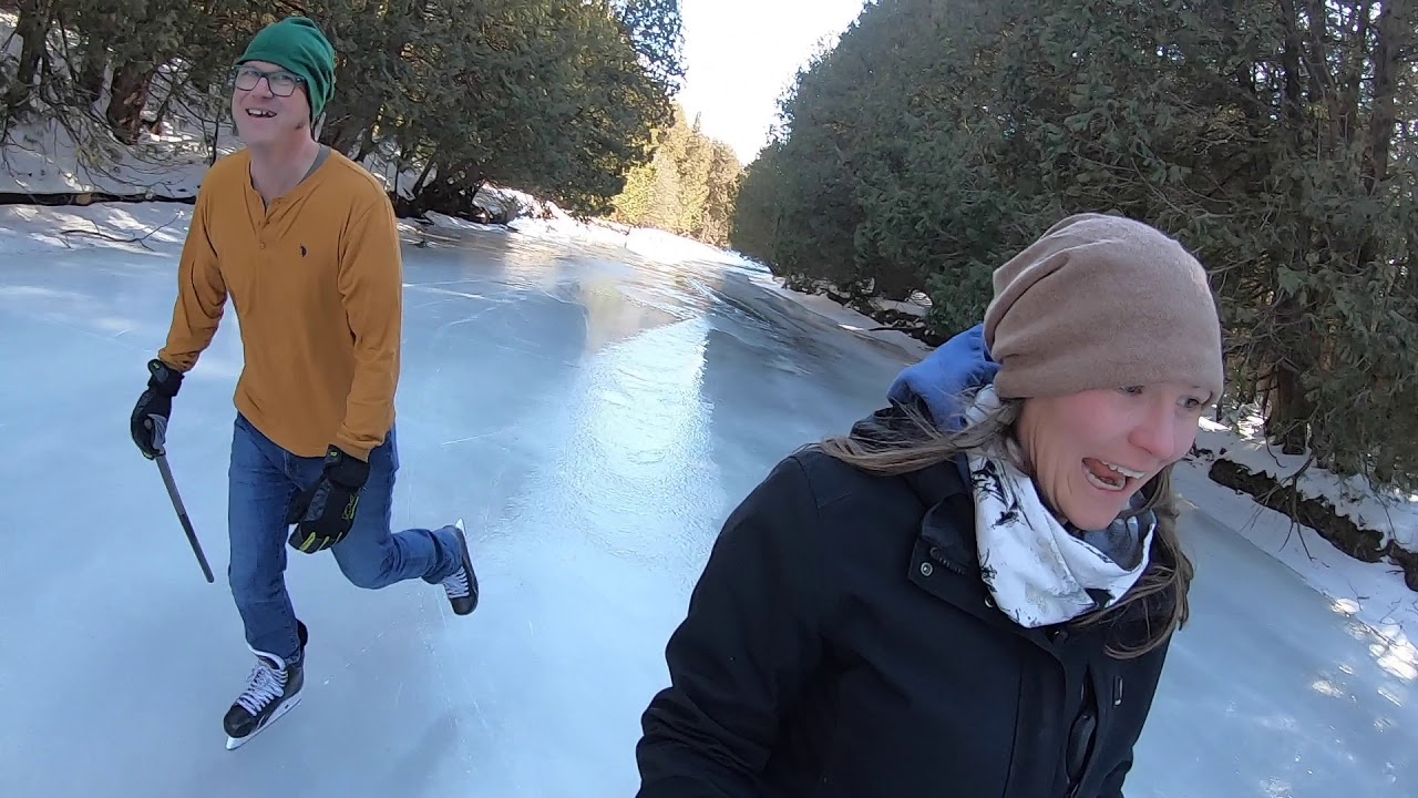 Skating on Secret Frozen River