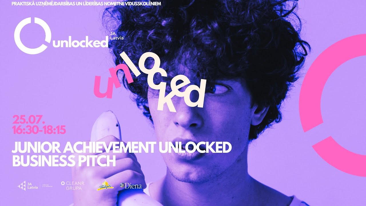 “Junior Achievement Unlocked 2025” Jauniešu komandu ideju business pitch
