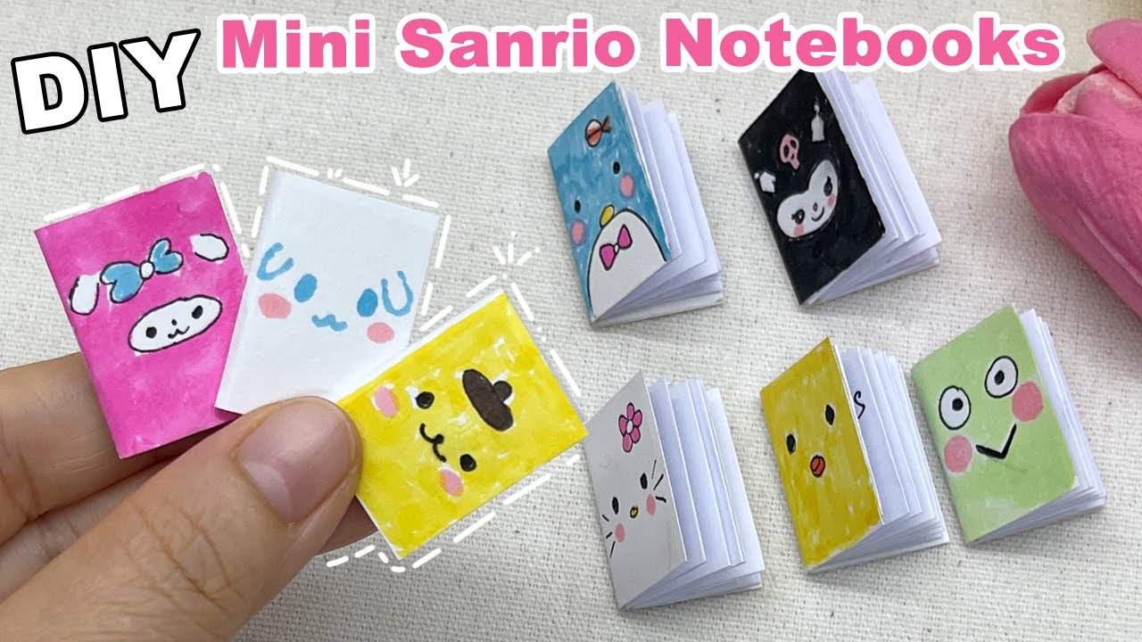 Cách làm Sổ tay mini siêu cưng | Mini Sanrio Notebooks| Liam Channel