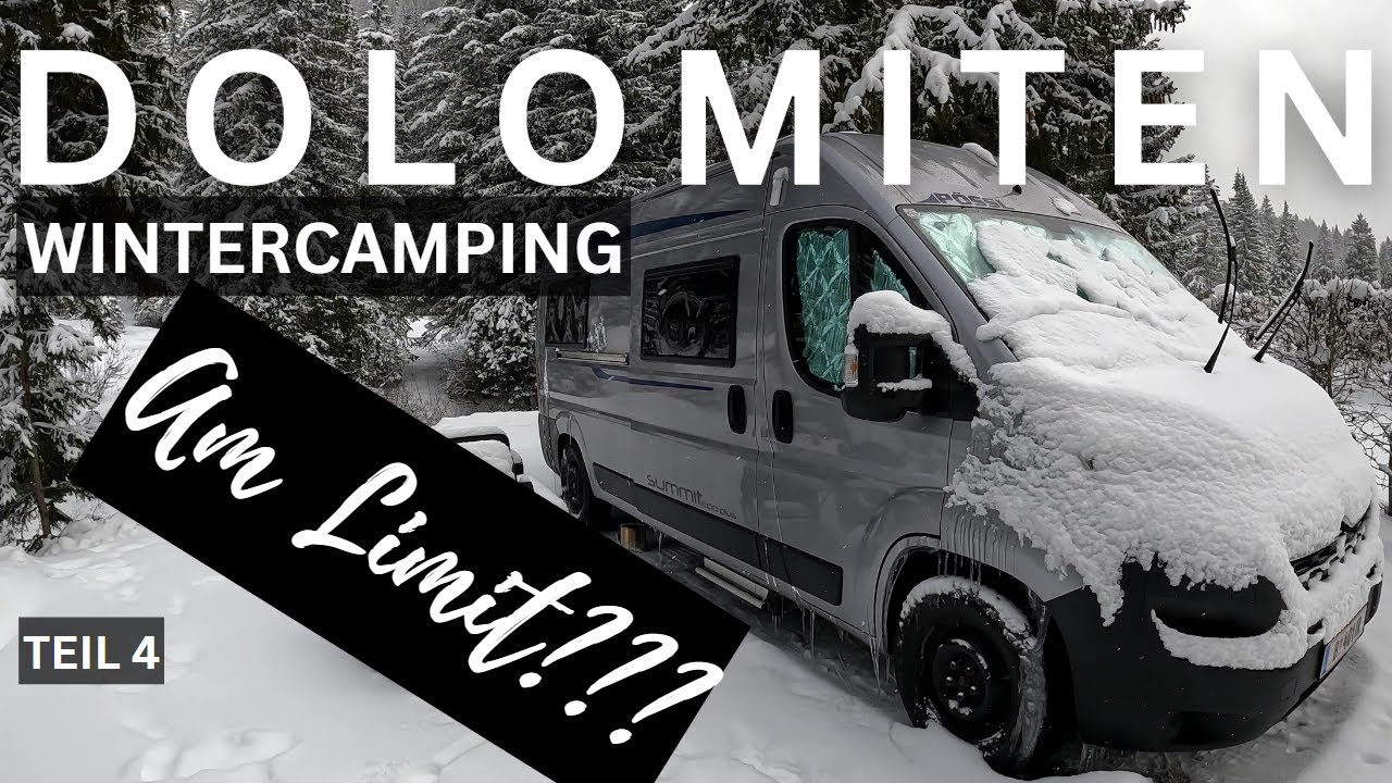Vom Schnee überrascht?! ❄️ Wintercamping in den Dolomiten ❄️ Caravanpark Sexten ❄️ Teil 4