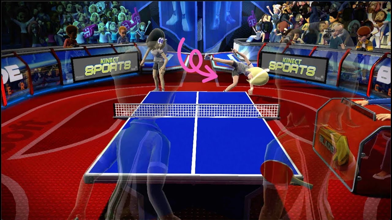 Kinect Sports: Annihilating Champion AIs in Table Tennis! (2v2)