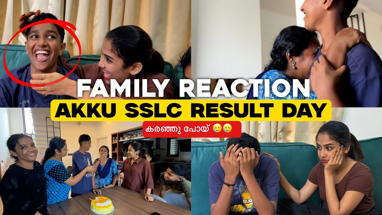 😰പേടിച്ചു പോയ്‌ 😳😫 Finally Akku Sslc Result Day 🌟Emotional Day 🌸 #glamyganga