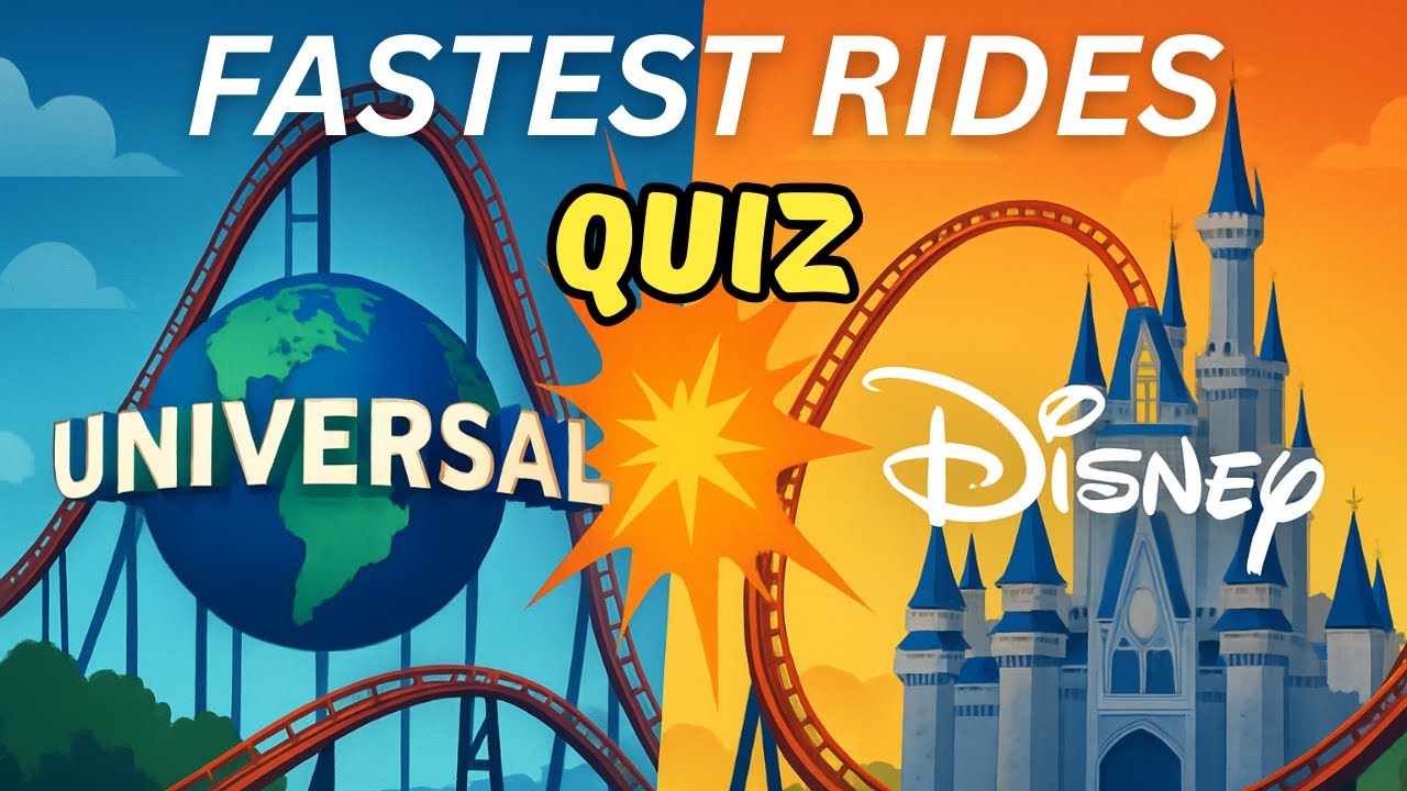 Disney Vs Universal Fastest Rides Quiz | Universal Orlando Vs Walt Disney World | Orlando Florida