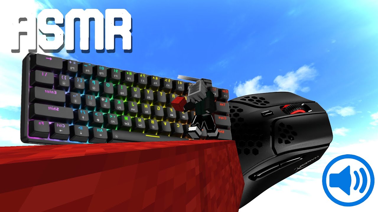 [2K 120 FPS] KEYBOARD & MOUSE ASMR SOUNDS | Bedwars | GodBridge and Moonwalk