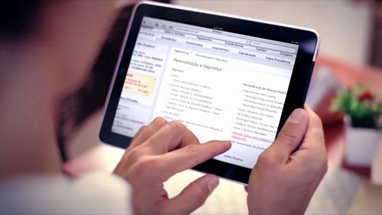 Página inicial - Novo Bradesco Internet Banking